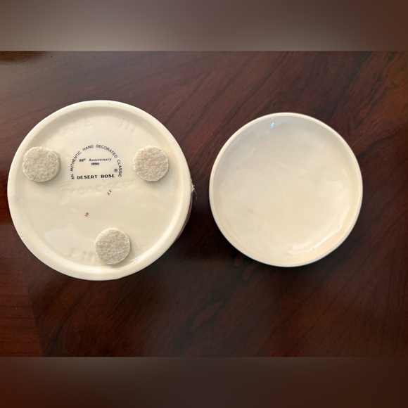 Franciscan Desert Rose Trinket Box - 50th Anniversary (1990) special edition - Picture 5 of 7